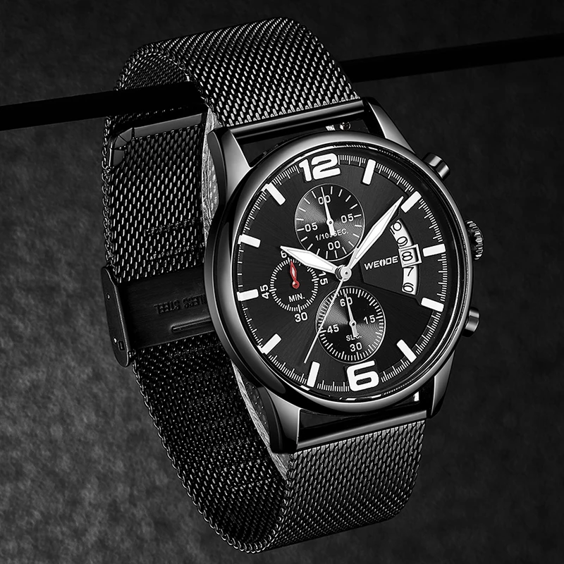 

Top Brand WEIDE Watch Men Fashion Luxury Quartz Men Watches Waterproof Sport Chronograph Wristwatch Male Clock Relogio Masculino
