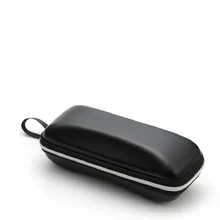 Простой Высококачественный черный Чехол для очков для женщин, футляр для очков со шнурком, футляр для очков на молнии, твердый для мужчин, тканевый Чехол для очков