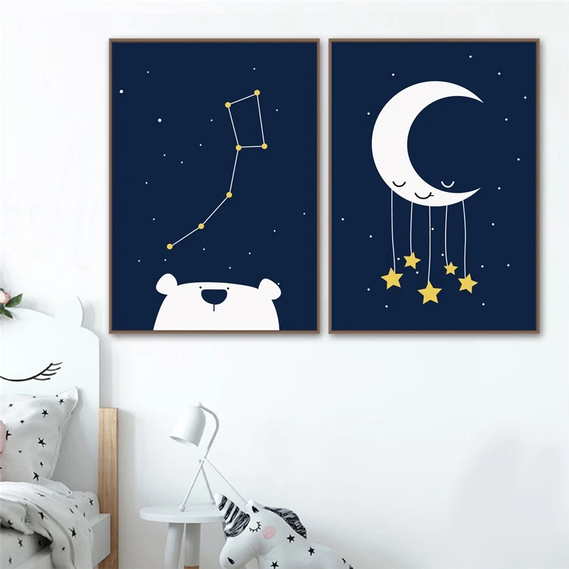 Space Wall Art Nursery Prints