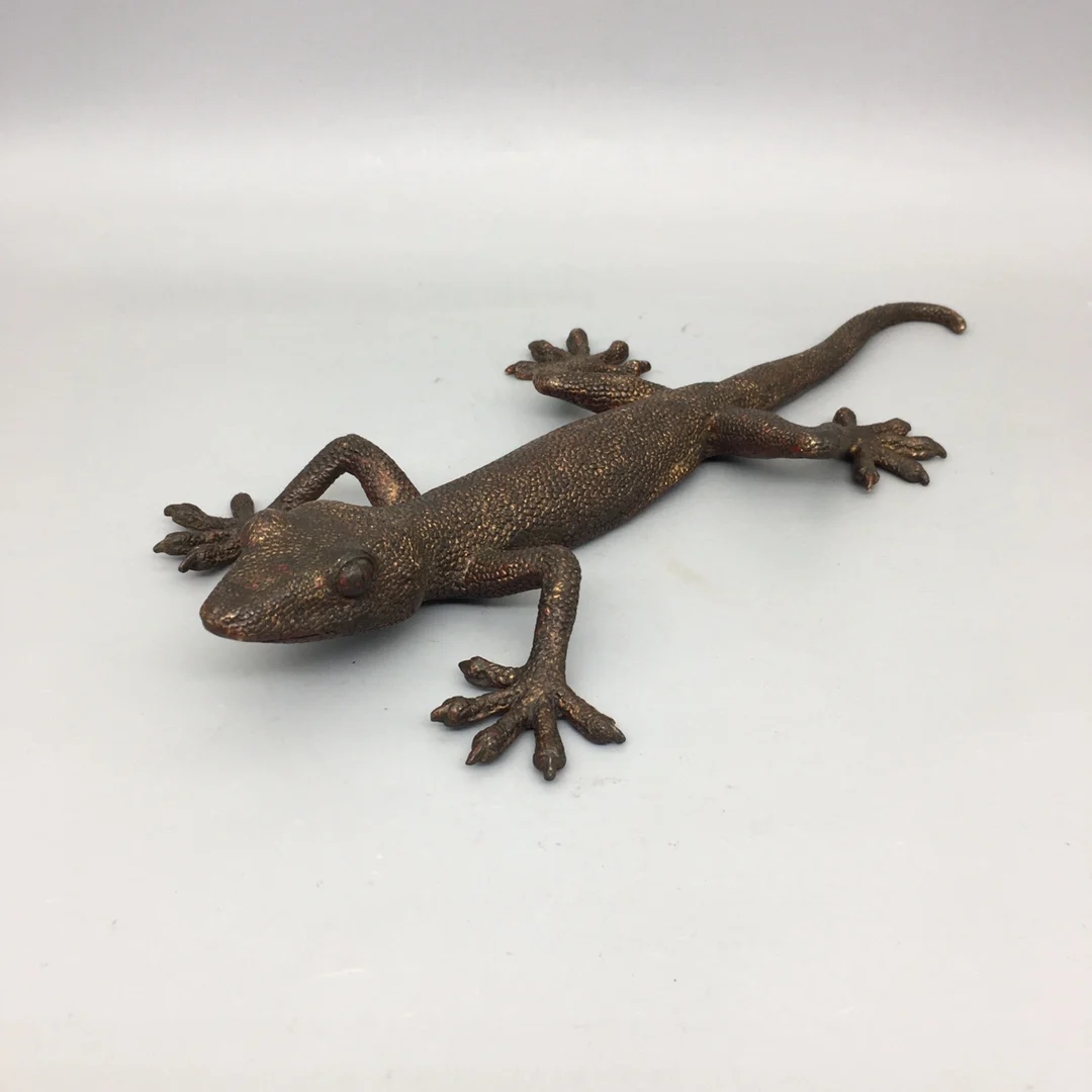 

Изысканный красный медный бионический маленький Gecko украшение для дома