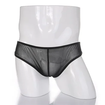 

Men's Sexy Soft See Through Underpants G-string Thong Lingerie Pouch Underwear Men's Mesh Sexy Underwear Briefs