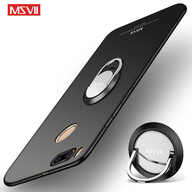 Для Xiaomi mi A1 чехол MSVII палец кольцо тонкий матовый для 5X металлический