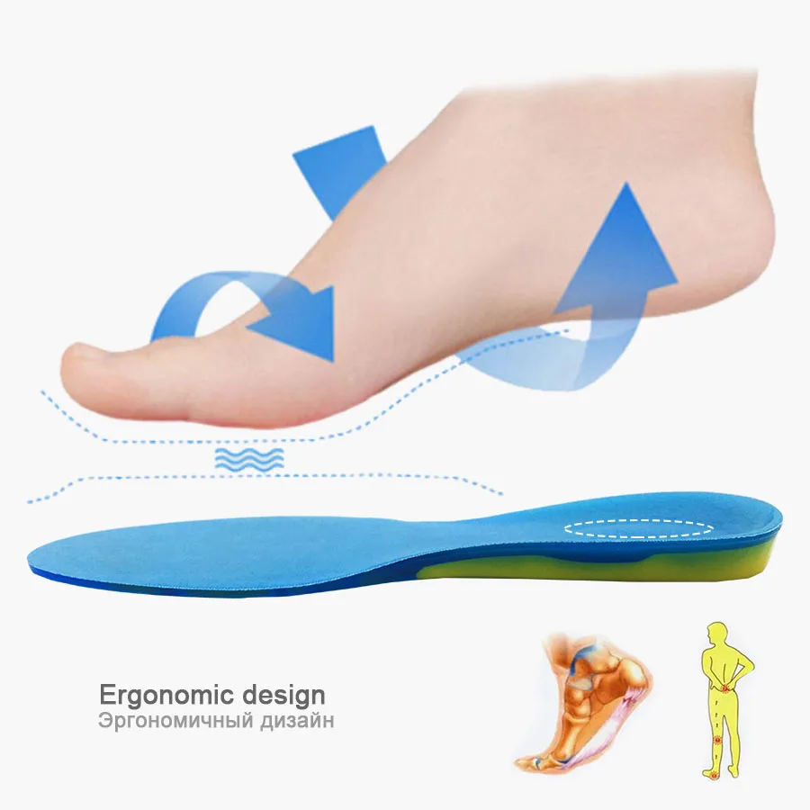 Silicon Gel Inlegzolen Voetverzorging Voor Fasciitis Plantaris Orthopedische Masseren Shoe Inserts Schokabsorptie Schoen Pad