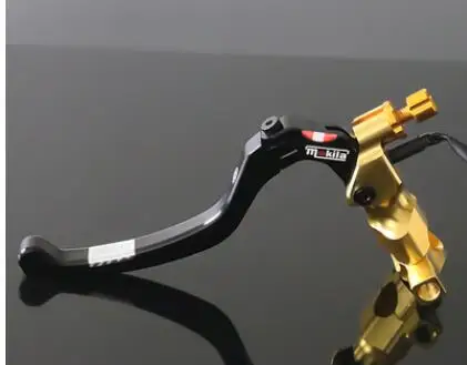CNC 19 RCS мотоцикл тормозной цилиндр кабель сцепления радиальный тормозной насос 22 мм Универсальный для Honda Yamaha Kawasaki Suzuki - Цвет: Gold B