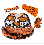 TELOTUNY детский Ромпер на Хэллоуин для маленьких мальчиков и девочек, комбинезон с длинными рукавами и принтом в виде костей, одежда, карнавальный костюм, ZO16