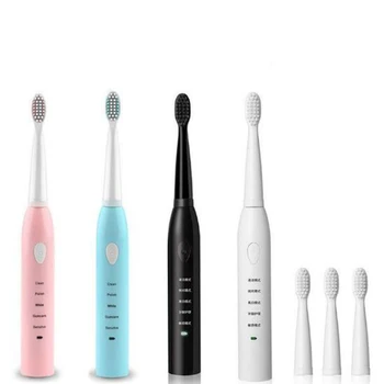 

Powerful Ultrasonic Sonic Electric Toothbrush USB Charge Rechargeable Tooth Brushes Washable Electronic Whitening Teeth Brush