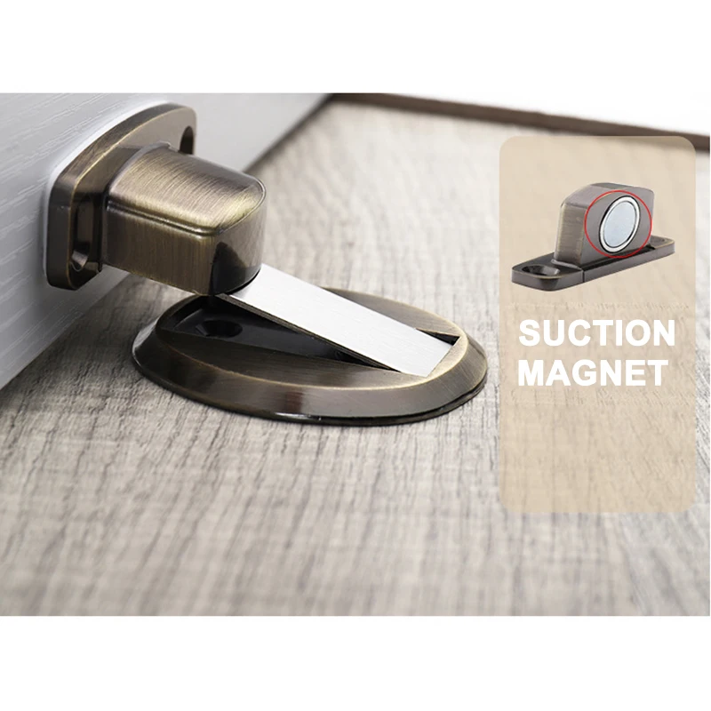 

Anti-Collision Floor Mounted Holder Door Stopper Stop Catch Magnetic Invisible Stainless Steel VJ-Drop
