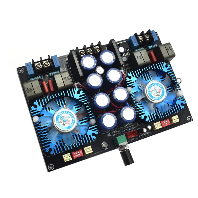 

HFES Tda8954Th Dual Core Digital Audio Amplifier 420W+420W 2.0 Stereo Amplificador Audio With Fan Ac24V