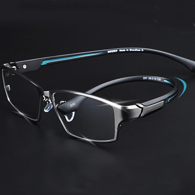 

Titanium Glasses Frame Men Square Optical Frames Transparent Prescription Glasses Frame Myopia Glasses Espejuelos De Moda