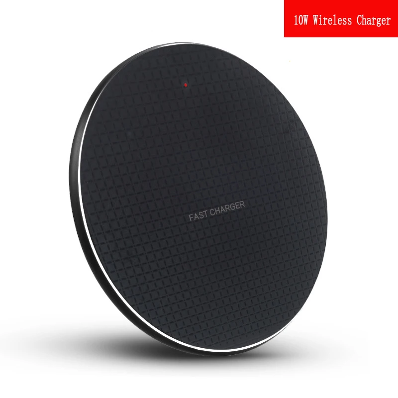 QI Fast Wireless Charger 10W For iPhone XS XR X 8 Phone Chager Charging Pad for Huawei P30 Pro Samsung S10 S9 Xiaomi Mi 9 | Мобильные