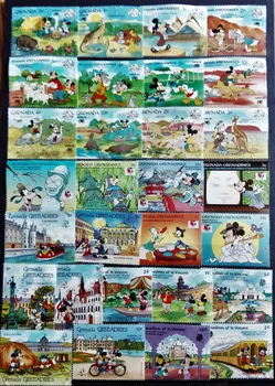 

New US United States 400 Pcs Classic cartoon Special Topics Stamps No Repeat Original Stamp Collection