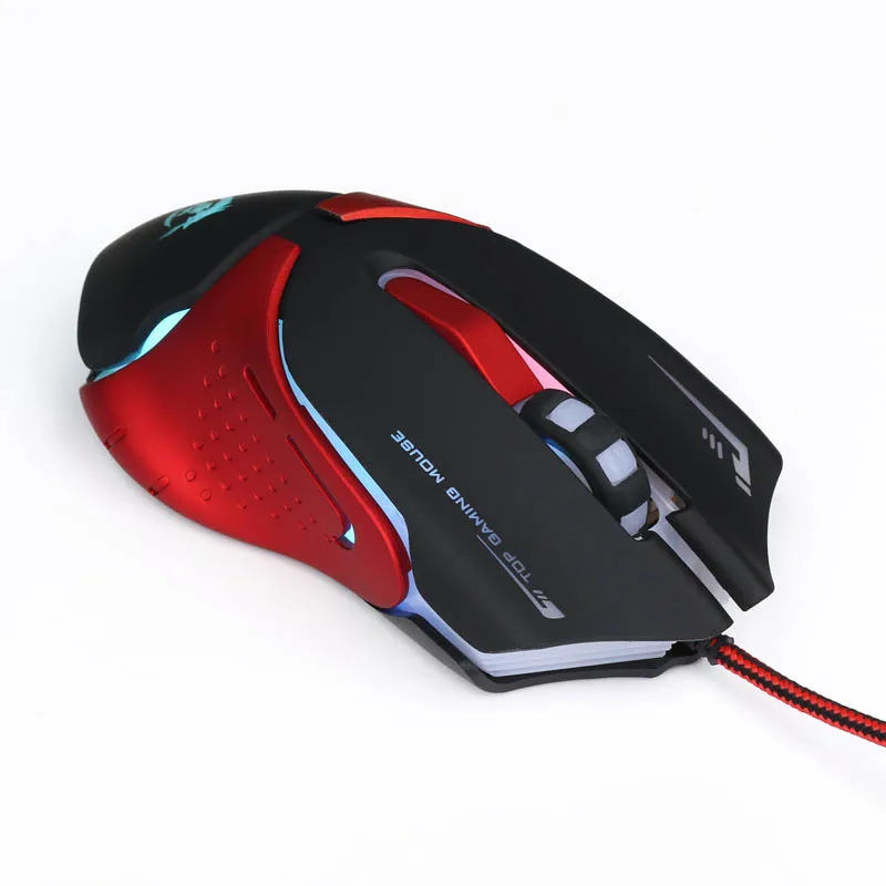 

LED Backlight Gaming USB Wired Keyboard Mouse Combos Full Key Professional Supplies FKU66