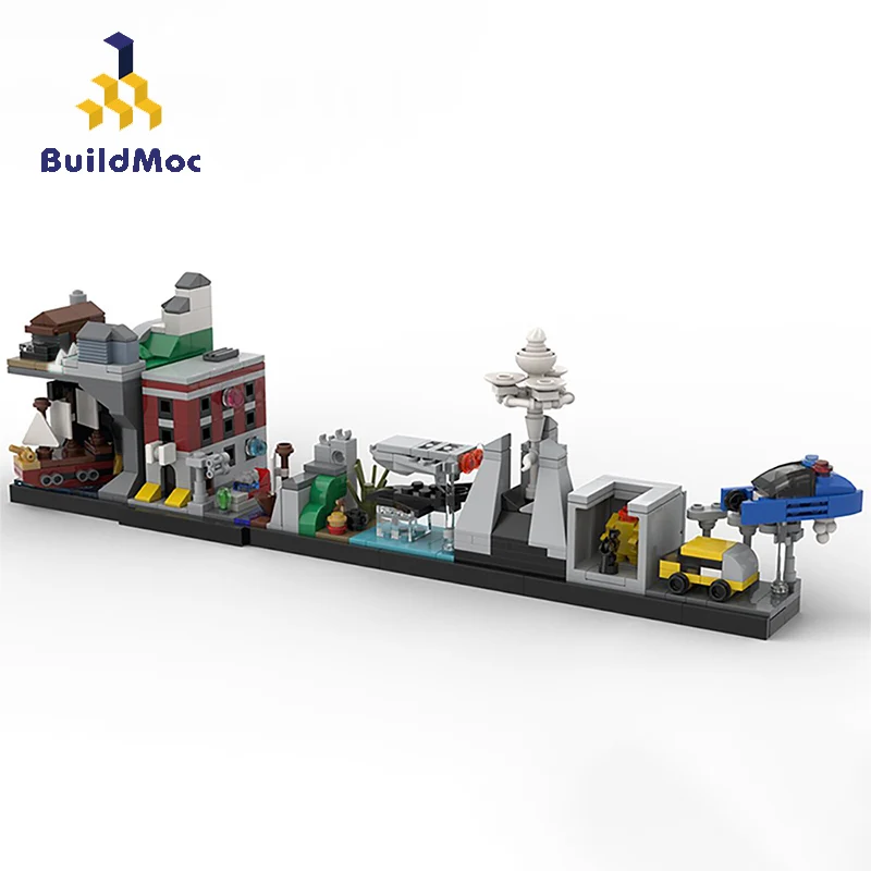Конструктор BuildMoc The Cults of the 80s Retro City Street Mini Ghostbusters Firehouse строительные блоки игрушки
