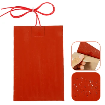 

60W 220V Engine Oil Tank Quick Silicone Heater Universal Heating Pad Mat 10x15cm Cuscinetto Riscaldante In Silicone