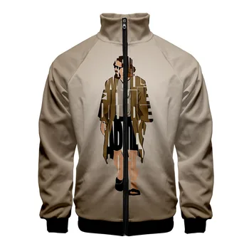

2019 The Big Lebowski Zipper Jackets Casual Jaclkets New Fashion Highstreet Autumn And Spring Clothes Jacket for streetwear