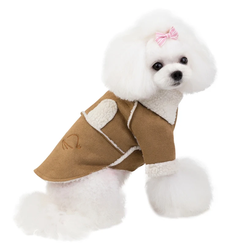 Зимняя куртка для собак, одежда для щенков, костюм для животных, пальто для собак со звездами, чихуахуа, пудель, домашний питомец породы Бишон, пальто, одежда - Цвет: LX1984C
