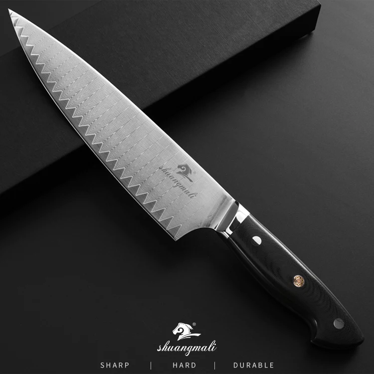 8 Inch Kramer Kitchen Chef Knives 67 Layer Damascus Steel Cleaver Chef Knives Sharp Cooking Cutting Tool Slicing Meat Chef Knife