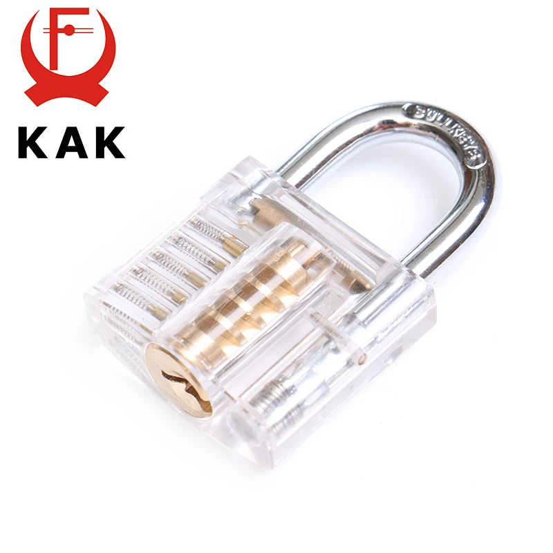 KAK Transparent Locks Pick Visible Mini Padlock Hasps Training For Locksmith