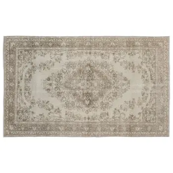 

Handmade Beige Vintage English English Area Rug 174x291 Cm-5'9''X9'7''