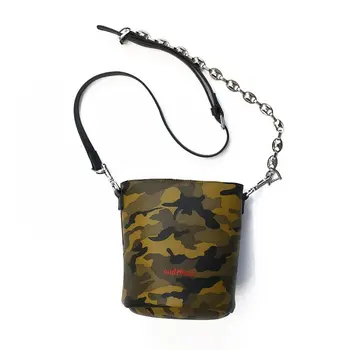 

Shoulder Bag Women Messenger Bag Trend 2020 Unisex Camouflage PU Leather Fashion Simple Men And Women Bag Couple Bag Waist Bag