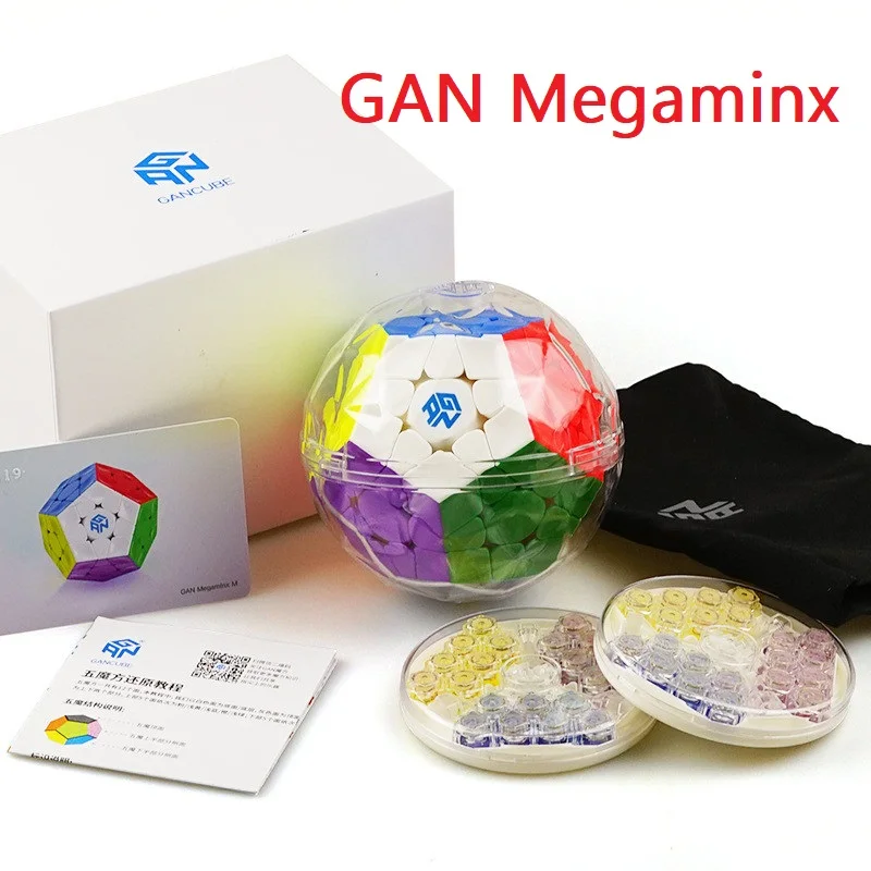 

GAN Megaminx Magic Cube 3x3 Speed Cube 12 sides wumofang Speed Puzzle Cube Brain Teaser Learning Puzzles Professional GAN Cube