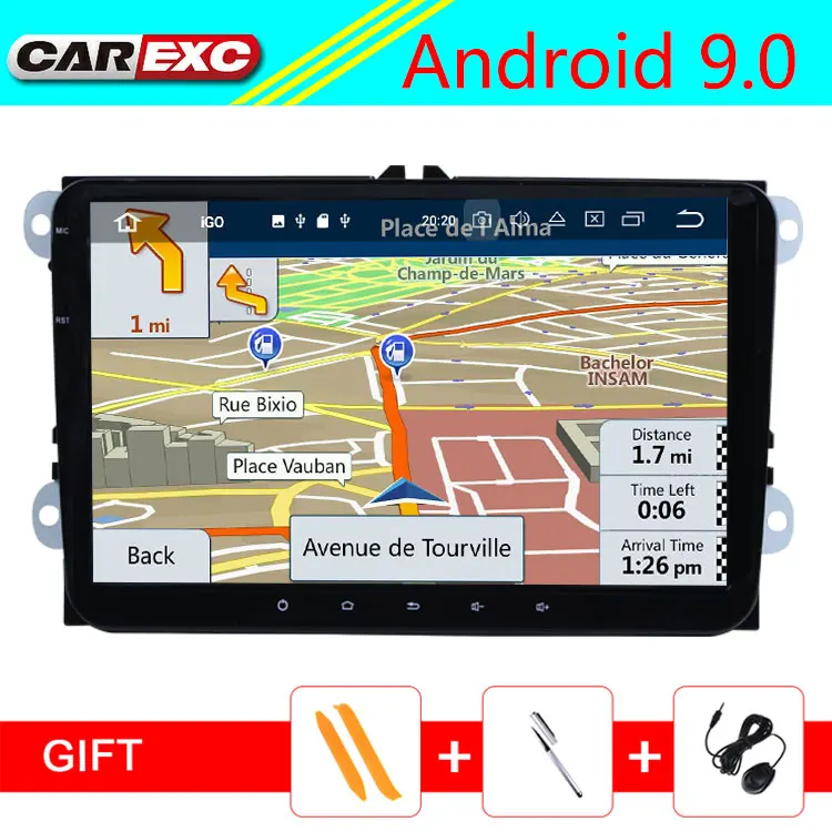 

9 Inch Android 9.0 Car Player For VW Polo Golf Passat Tiguan Skoda Yeti Superb Rapid Fabia Octavia With GPS Radio Carplay