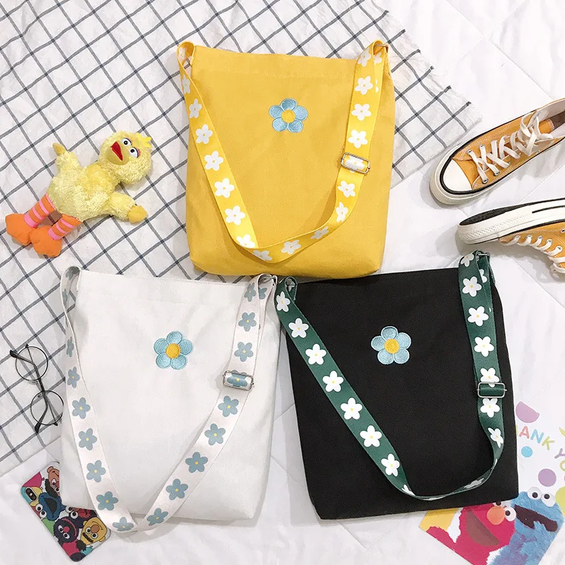 Женская сумка стильный модный рюкзак из холщовой ткани с принтом женская сумка на плечо Harajuku в японском стиле милая сумка для девочек