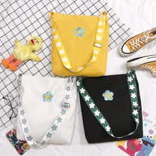 Женская сумка стильный модный рюкзак из холщовой ткани с принтом женская сумка на плечо Harajuku в японском стиле милая сумка для девочек