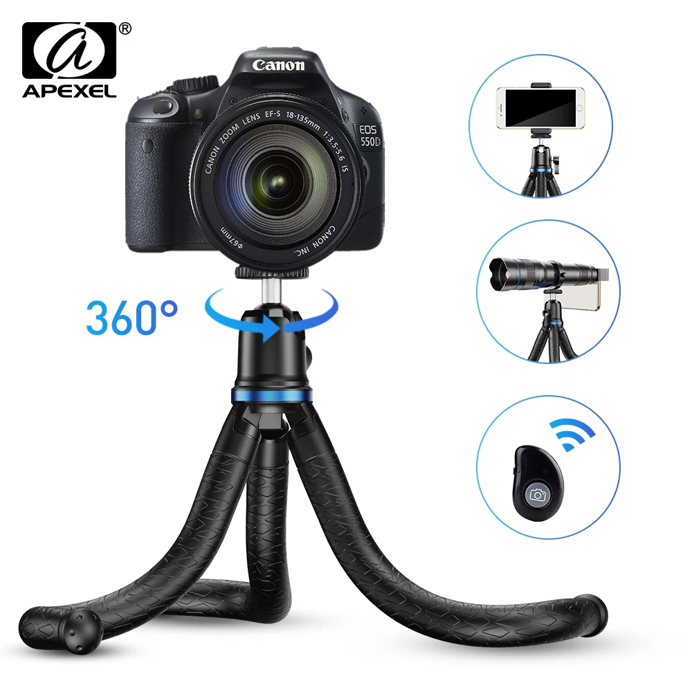 APEXEL Новый Портативный Осьминог деформируемое расширение гибкий компаньон для