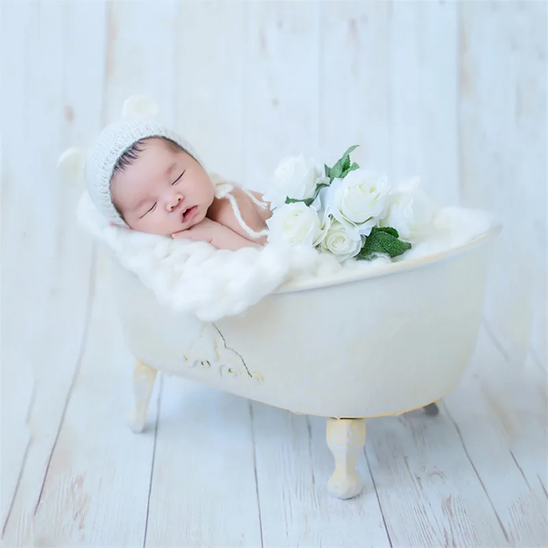 Baby Boy Props For Photography Iron Bathtub For Children With Bubble