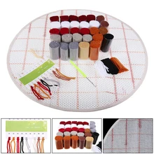  Embroidery Carpet For Needlework Latch Hook Rug Kits DIY Dogs Carpet Full Round Drill Cross Stitch Kits For Home Textile 