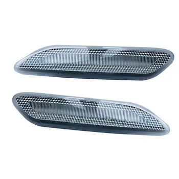 

Auto Turn Signal Lights Exterior Clear Lens Parts Car 1 Pair Side Marker