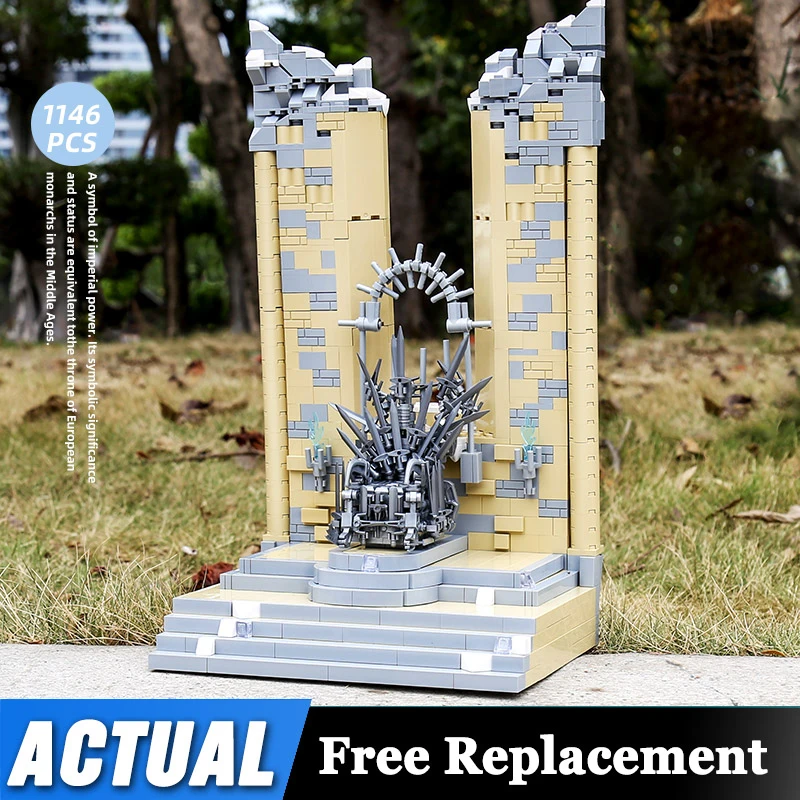 Строительные блоки MOC знаменитая архитектура железный престол игрушки для детей