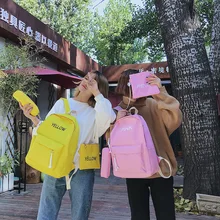 Рюкзак, стиль, INS, школьная сумка, женский корейский стиль, Harajuku Ulzzang, рюкзак для студентов, набор, школьная сумка