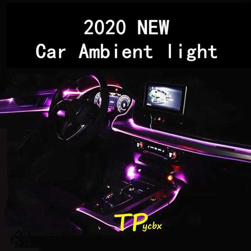 Светодиодная подсветка для салона автомобиля Rgb-подсветка настроения в