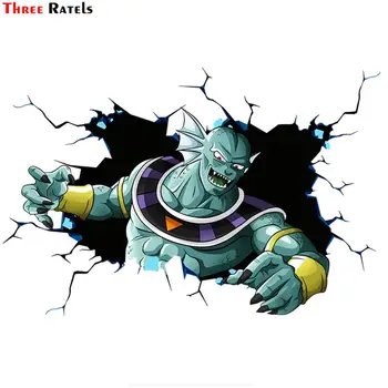 

Three Ratels Q91 Anime 3D Dragon ball Z super anime sticker dragon super decal car stickers
