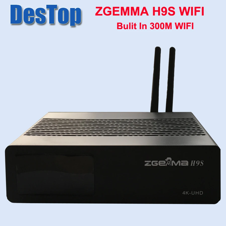 Zgemma-Star 1 шт./лот ZGEMMA H9S bulit in 300M wifi DVB-S2X Multistream 4K UHD поддержка ZGEMMA H9S спутниковый ресивер