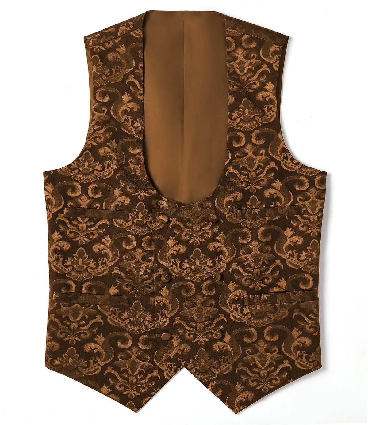 Brown Для мужчин Slim Fit классический женский двубортный Выходные туфли на выпускной вечерние жилет ужин Silver Fox Меховая куртка белый жилет для Свадебные, для жениха жилет - Цвет: Brown