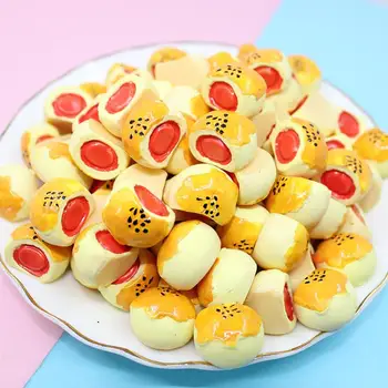 

Kawaii Kids Kitchen Toys crispy resin simulation Food bread DIY Dollhouse Miniature Decoration Crafts