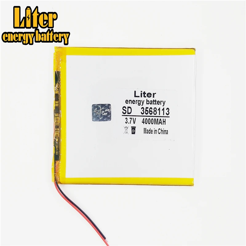 3.7v 4000mah 3568113 3570115 Lithium Polymer Battery With Board For Tablet Talk7x Colorfly E708 Q2 Am | Электроника