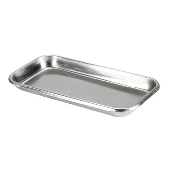 

Stainless Steel Cosmetic Storage Tray Nail Art Equipment Plate Doctor Surgical Dental Tray False Nails Dish Tools Fast Delivery