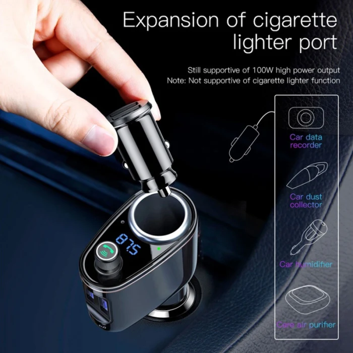 Автомобильный беспроводной Bluetooth V4.2 fm-передатчик MP3-плеер 3.4A Dual USB Автомобильное зарядное устройство VH99