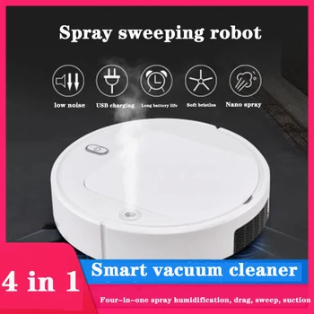 

Robot vacuum cleaner Sweeping robot 4 in 1 Drag sweep suck disinfect Spray humidification Multifunction usb Smart sweeping
