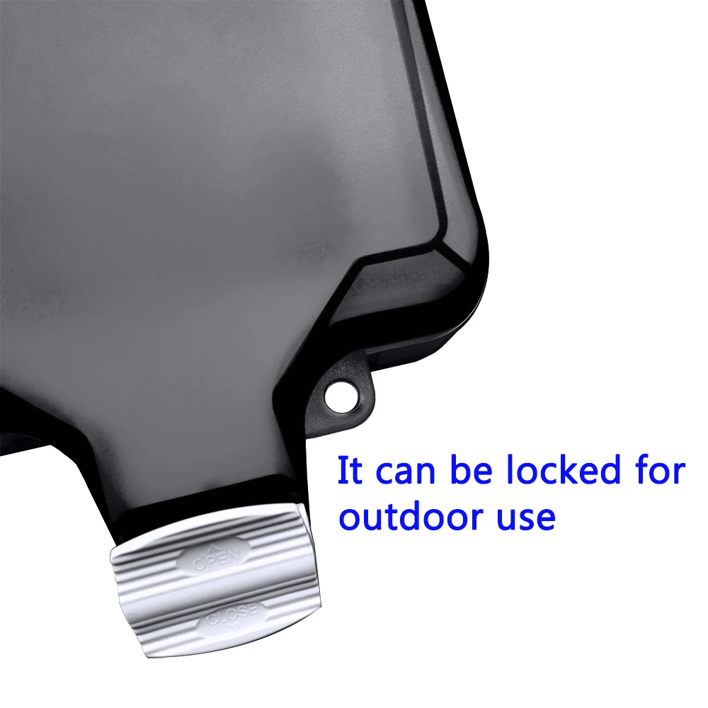 Delviz IP66 Waterproof Dustproof Box, With 16A EU Wall Socket Charging, External Installation Be locked, Outdoor Waterproof Box