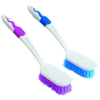 

8-Pack Kitchen Diffusion Type Scrub Brush for Cleaning Dishes Pots Pan Sink and Bathroom with Comfortable Long Handle