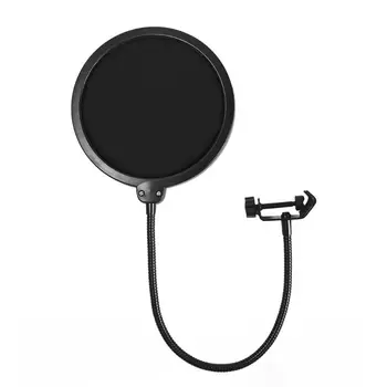 

Professional Anti-spray Cover Large Double-layer Microphone Recording Cover Net Windscreens and Pop Filter for Business Conferen
