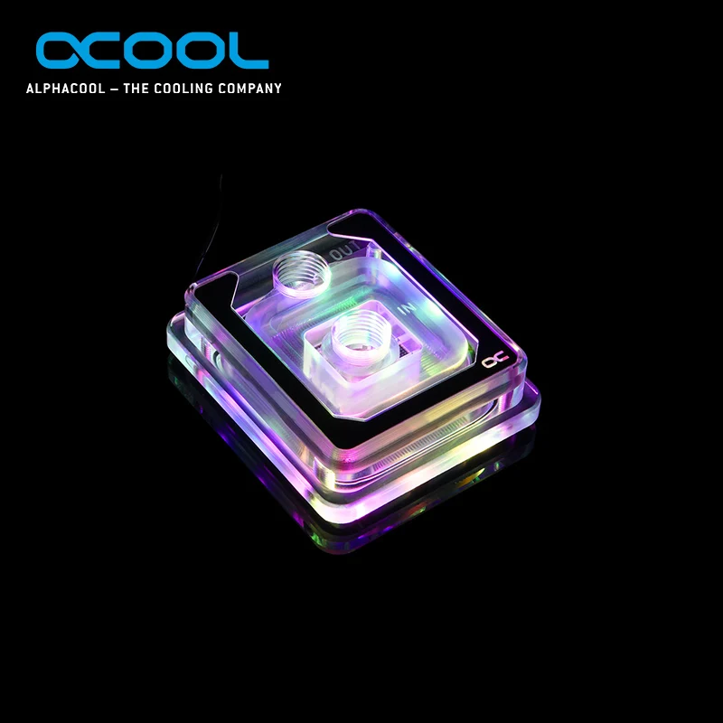 Bloco de Água para Intel Alphacool Eisblock Aurora 3pin Luz Cpu 115x X99 X299 Processo Watercooler Amd Am3 Am4 g1 - 4 x2 Xp3 5v - Imagem 2