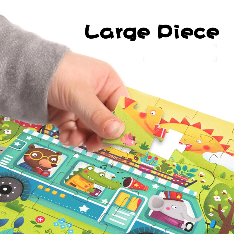 Материалы montessori игрушка-головоломка 4 в 1 сезон движения Животные история Пазлы Обучающие деревянные игрушки для детей смешные кирпичи