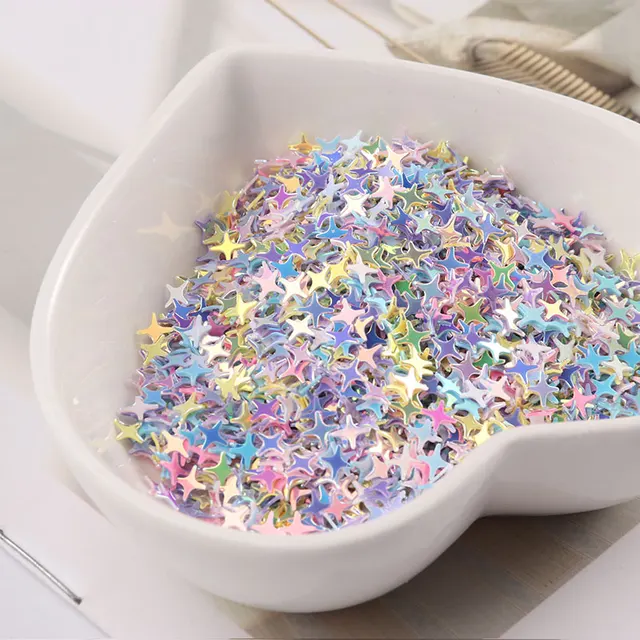 10g/Pack 4mm Cross Star Shape Sequins for Nails art,Women manicure Glitter Paillettes, Wedding Decoration confetti Lentejuelas