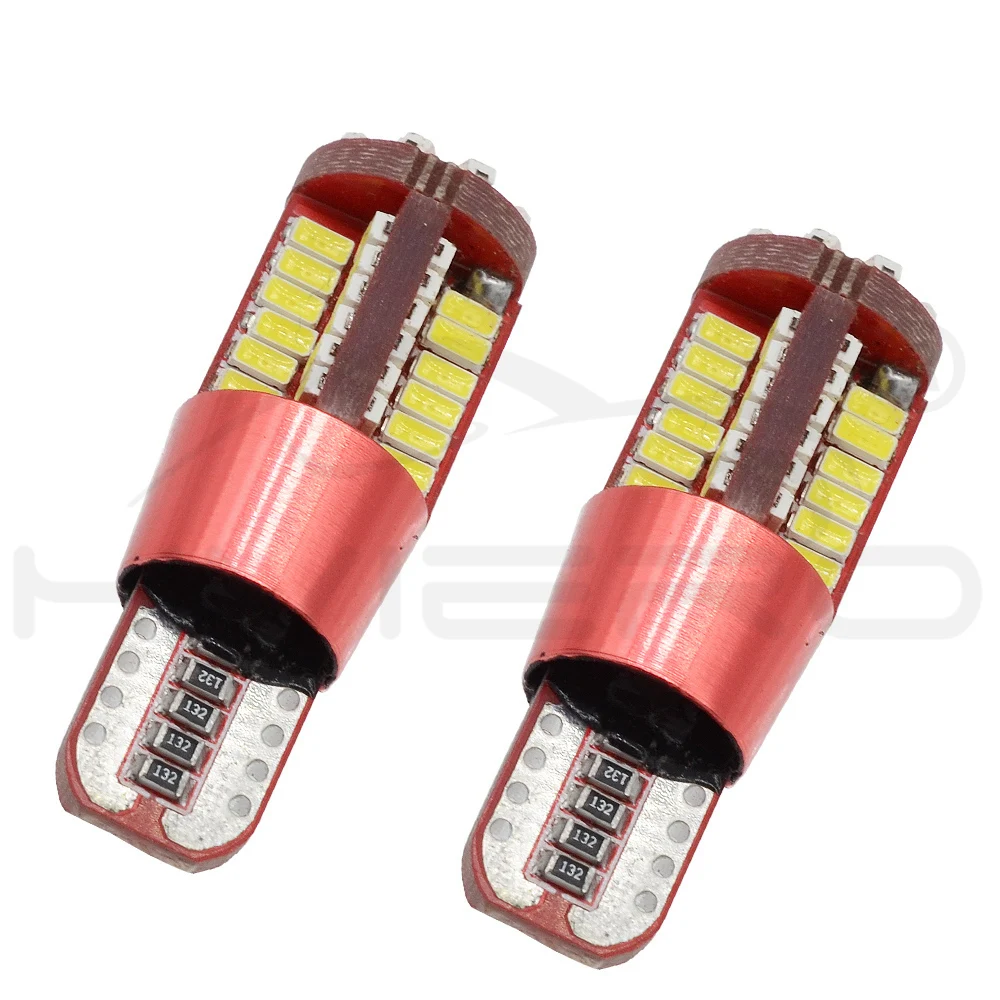 Hviero T10 led 168 192 2825 w5w super bright 57 SMD 3014 LED 57smd CANBUS Auto Wedge marker Light bulb Car Clearance lamp 12V